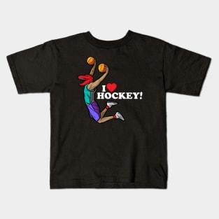 I Heart Hockey Kids T-Shirt